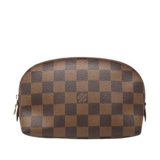 Louis Vuitton Pre-owned Cosmetic Pouch PM - Dames - Vintage Accessoires - Bruin - ONE Size - Vintage