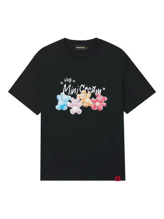 Mini Cream cotton t-shirt - women - Cotton - S - Black