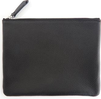 Royce Leather Leather Travel Pouch in Black at Nordstrom