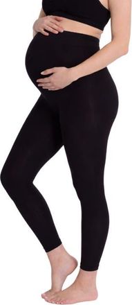 Cache Coeur Essentiel Seamless Maternity Leggings in Black at Nordstrom, Size X-Large