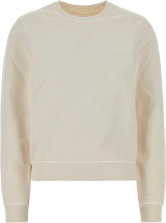 Maison Margiela Sweatshirts, female, Beige, Size: XS Cotton sweatshirt