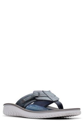Clarks Wesley Sun Flip Flop in Navy Leather at Nordstrom Rack, Size 11