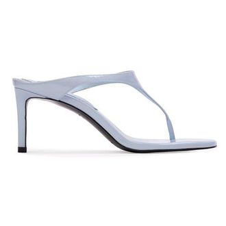 Black Suede Studio Laurel 65 Mule in Sky Blue Patent Leather at Nordstrom, Size 40