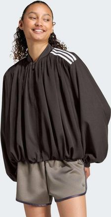 adidas Originals top sportivo plissettato marrone-Nero