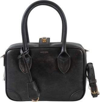 Golden Goose Tassen, Dames, Zwart, ONE Size, Leer, Tijdloze Zwarte Leren Schoudertas