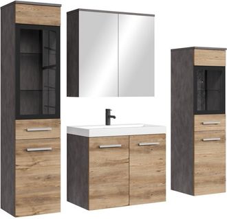 Badplaats Badplaats Conjunto De Muebles De Ba&ntilde;o Mirano 60 X 35 Cm - Gris O