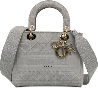 Dior Grey Medium Cannage Lady D-Lite