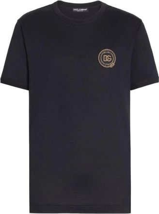 Dolce & Gabbana DG Logo Medallion T-Shirt - Heren - T-shirts - Zwart - M - Tops