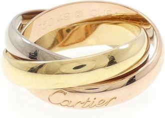 Cartier Pink Gold White Gold Yellow Gold Yellow Gold (18K) Pink Gold (18K) White Gold (18K) Band Ring (Pre-Owned)