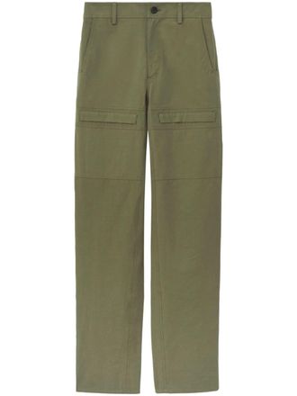 Proenza Schouler mid-rise cotton cargo pants - Green