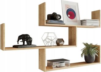 OEM Estante Colgante Theta, Estante Para Fotos De Roble Sonoma