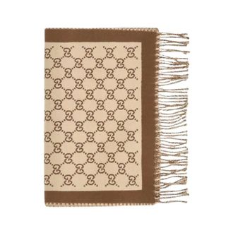 Gucci Bufanda de Lana GG - Accessories - Mujer - Beige - ONE SIZE