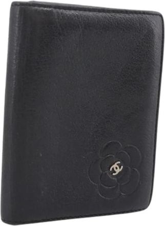 Chanel Pre-owned Card Case - Dames - Vintage Accessoires - Zwart - ONE Size - Leer - Vintage