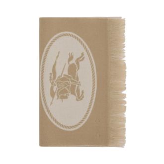 Burberry Sciarpa con stampa Equestrian Knight - - Accessories - Uomo - Beige - ONE SIZE