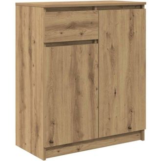 vidaXL Sideboard with Drawer Artisan Oak 71x35x84 cm Engineered Wood vidaXL