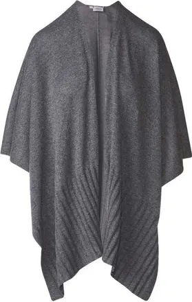 Kinross Cashmere Ruana Wrap in Flannel at Nordstrom