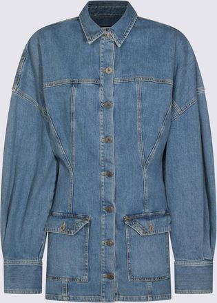 The Attico Dresses Blue And Green-Donna