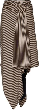 Jonathan Simkhai Asymmetric Twist Hem Midi Skirt Size XXS