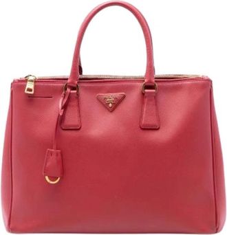 Prada Pre-owned Galleria Handtas - Dames - Vintage Handtas - Rood - ONE Size - Leer - Vintage