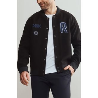 Rhone The Crew Jacket in Black at Nordstrom Rack, Size Xx-Large