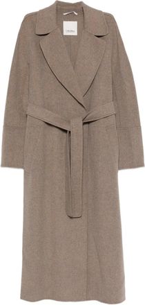 Max Mara Jas met ceintuur - Bruin