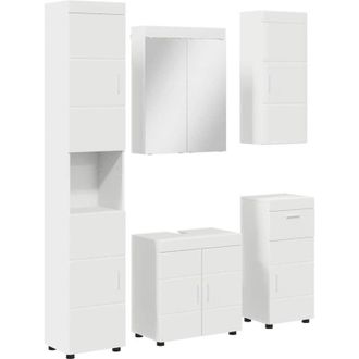 vidaXL Juego De Muebles De Ba&ntilde;o Con Caj&oacute;n Tulum Madera De Ingenier&iacute;a Vidaxl