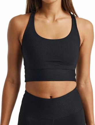 YEAR OF OURS Ribbed Gym Bra In Black