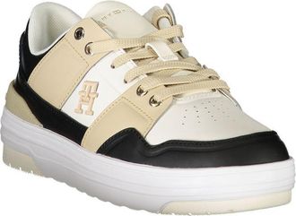 Tommy Hilfiger Contrast Leather Sneaker - White