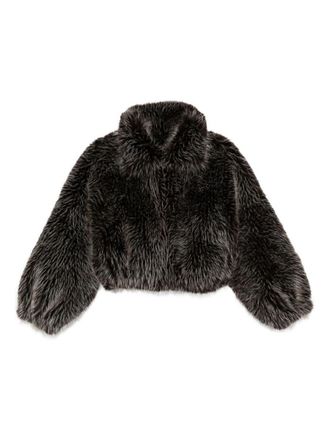 VALENTINI 1972 Crop Faux Fur Jacket