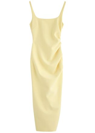 Bec&bridge Karina Tuck Ruched Midi Dress - Yellow - 8 (UK8 / S)