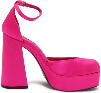 Steve Madden Satin Londen Schoenen - Dames - Pumps - Roze - 38 EU - Satijn - Schoenen