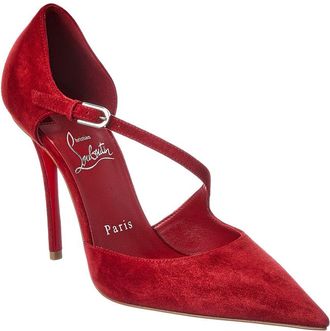 Christian Louboutin Miss Ziggyta 100 Suede Pump