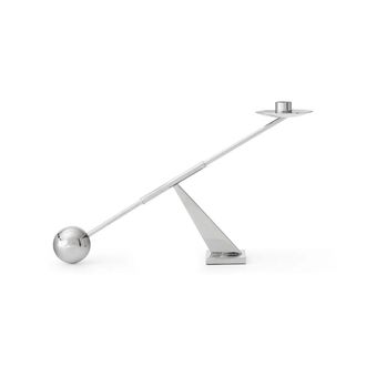 Audo Interconnect Kerzenst&auml;nder, H 25,5 x L 42,5 cm, Stahl poliert