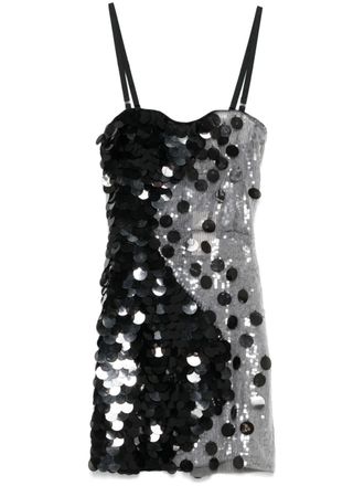 Nensi Dojaka sequined mini dress - Black