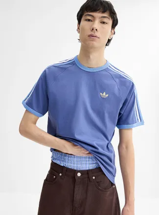 adidas Mens Tricolour 3-stripe T-shirt