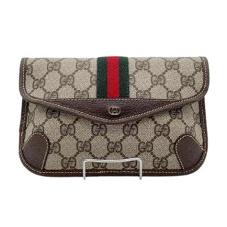 Gucci Pre-owned Clutches, female, Brown, Size: ONE SIZE Pre-owned Pouch