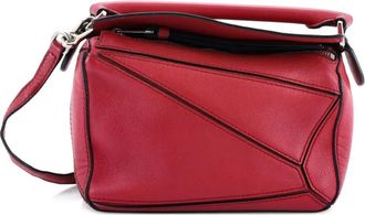 Loewe Puzzle Bag Leather Mini crossbody bag - Roze