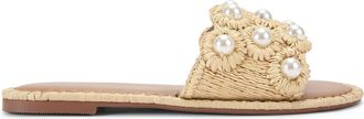 Kurt Geiger Womens Prairie Sandal Sandals - Beige Fabric - Size UK 6