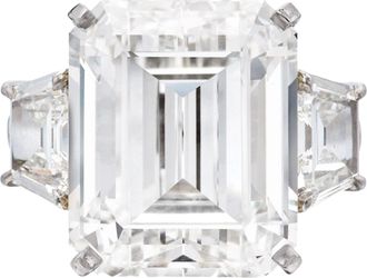 Verde 5ct IGI Certified Lab Grown VS Emerald Cut Diamond Ring