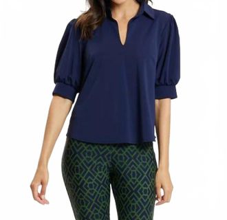 Jude Connally Calista Top In Navy