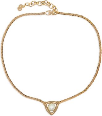 Dior 1980s flat-weave necklace - Gold