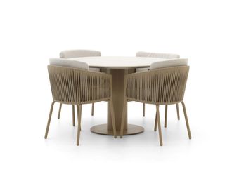 Hartman Hartman Sevilla/Girona &oslash; 120cm dining tuinset 5-delig