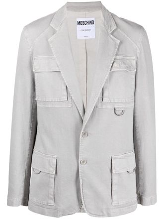 Moschino Katoenen jack - Grijs