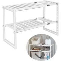 OEM Organizador De Almacenamiento Extensible Crezuo Para Debajo Del Fregadero, Ideal Para Cocina, Ba&ntilde;o, Dormitorio Y Sala De Estar. Longitud Ajustable De 