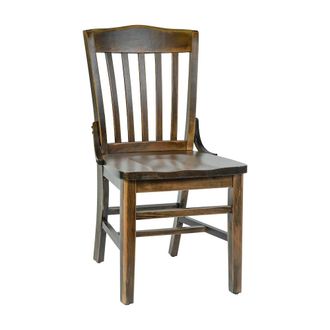 Flash Furniture HERCULES School House Back Antique Copper Wood Restaurant Chair