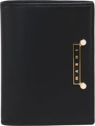 Marni Portafoglio bi-fold in pelle - Nero