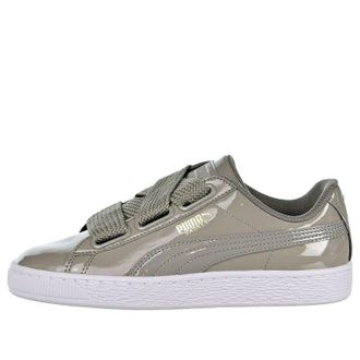Puma (WMNS) PUMA Basket Heart Patent Silver/Grey 363073-12