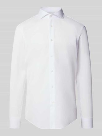 HUGO BOSS Slim Fit Businesshemd aus reiner Baumwolle Modell H-HANK-SP in Weiss, Gr&ouml;&szlig;e 38