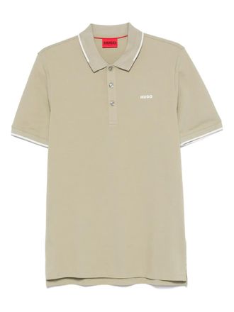 HUGO BOSS Poloshirt met geborduurd logo - Groen