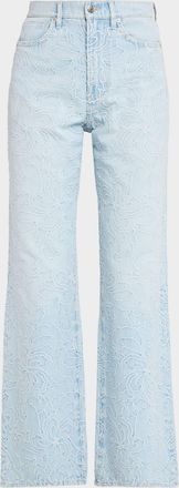 Veronica Beard Taylor Wide-Leg Jeans